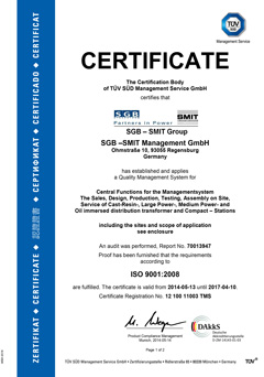 Certifikát ISO 9001:2008